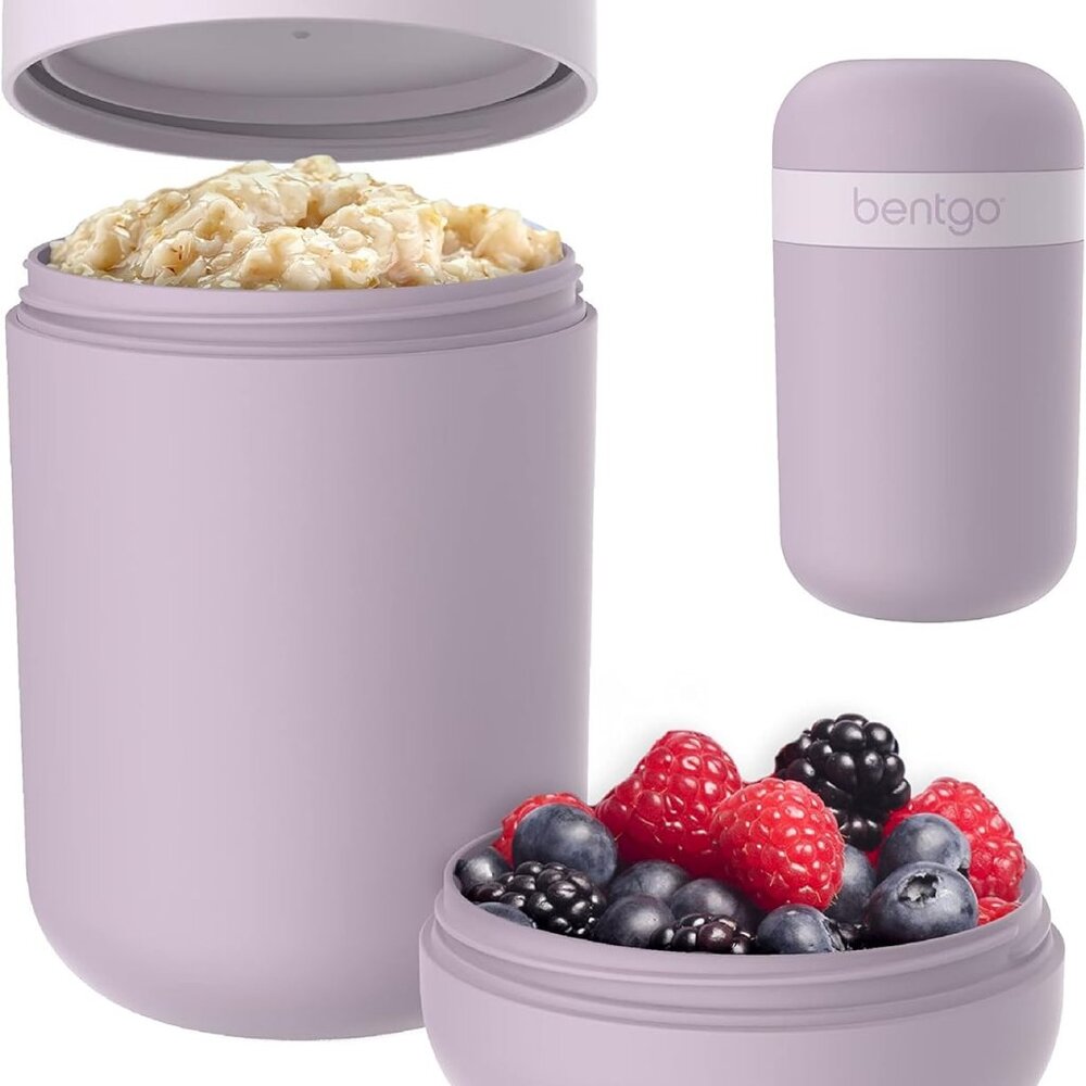 Snack Cup- Reusable Snack Container with Leak-Proof Design, Toppings Compartment